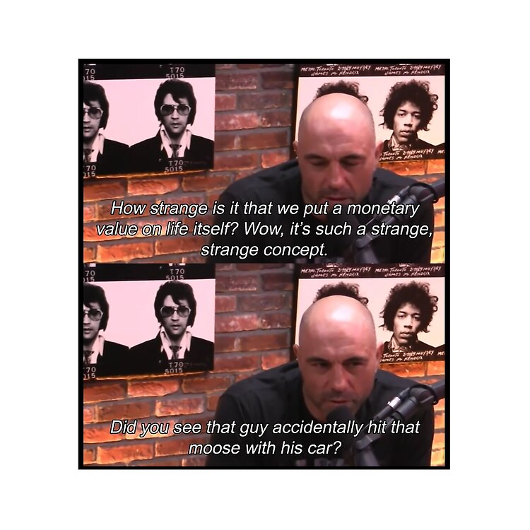 Joe Rogan Moose Quote Tote Bag - Image 2