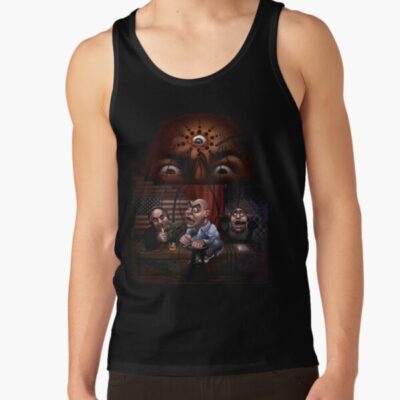 Joe Rogan Art Christmas Ugly Gift Tank Top