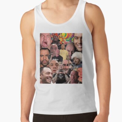 Alternative view of The Many Faces Of Joe Rogan Tank Top