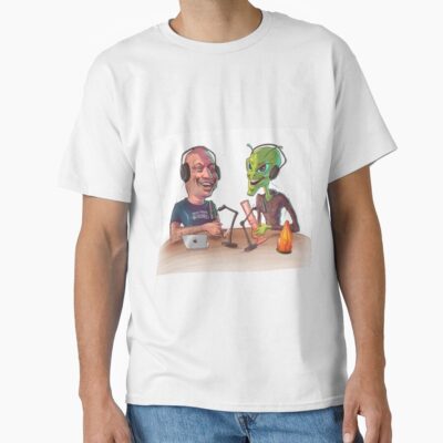 Alternative view of Joe Rogan And The Alien T-shirt