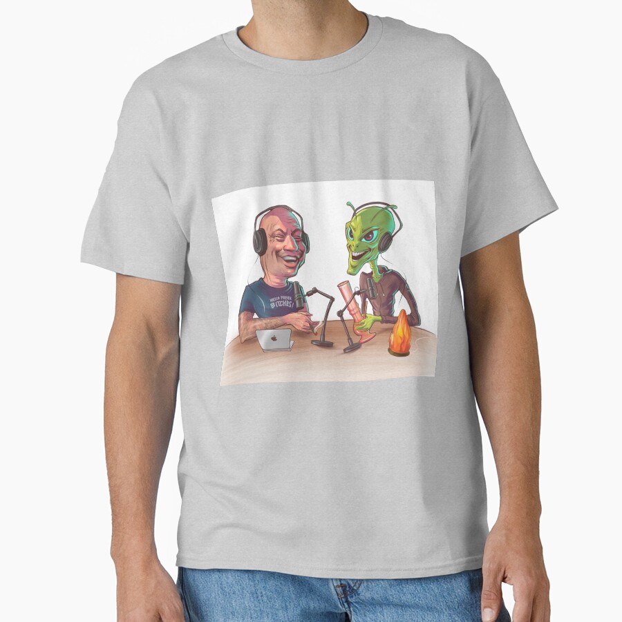 Joe Rogan And The Alien T-shirt - Image 4