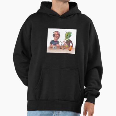 Alternative view of Joe Rogan And The Alien Hoodie