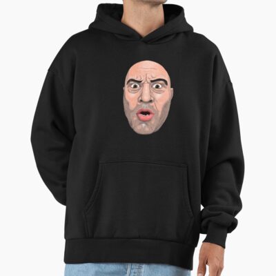Alternative view of Joe Rogan Cartoon Head Hoodie