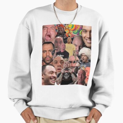 Alternative view of The Many Faces Of Joe Rogan Sweatshirt