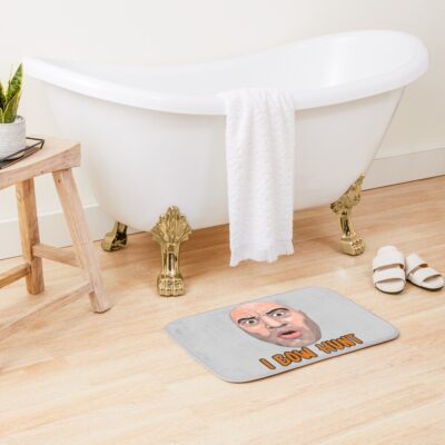 Alternative view of Joe Rogan I Bow Hunt Meme Bath Mat