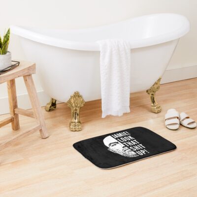 Alternative view of Half Face Joe Rogan Bath Mat