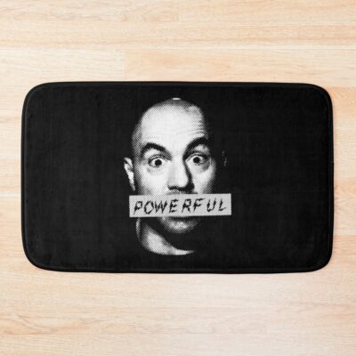 Black Powerful Joe Rogan Bath Mat