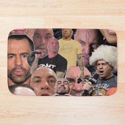 The Many Faces Of Joe Rogan Mask Bath Mat