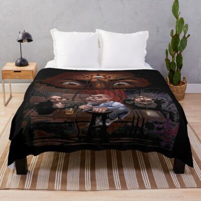 Joe Rogan Art Christmas Ugly Gift Throw Blanket