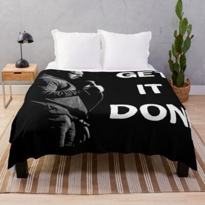 Joe Rogan Get It Down Throw Blanket