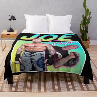 Joe Rogan 80s Aesthetic Retro Throw Blanket