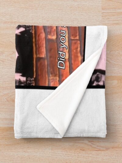 Alternative view of Joe Rogan Moose Quote Throw Blanket