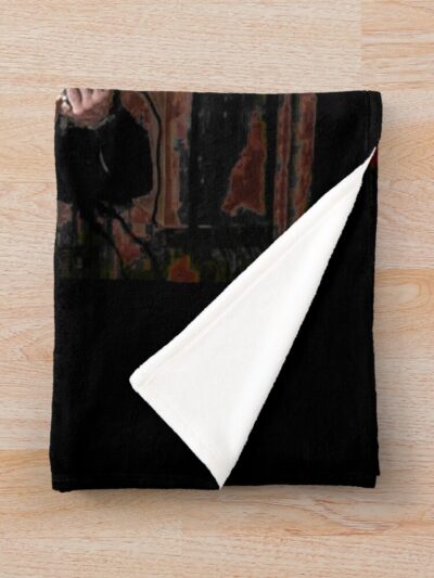 Alternative view of Joe Rogan Art Christmas Ugly Gift Throw Blanket
