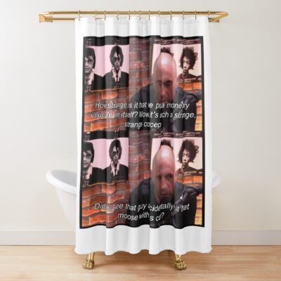 Joe Rogan Moose Quote Shower Curtain