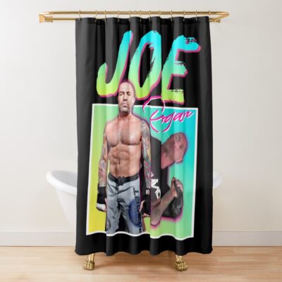 Joe Rogan 80s Aesthetic Retro Shower Curtain