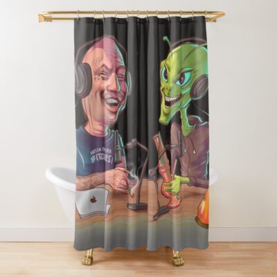 New Joe Rogan And The Alien Shower Curtain