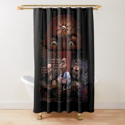 Joe Rogan Art Christmas Ugly Gift Shower Curtain