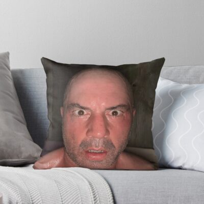 Joe Rogan Sauna Face Throw Pillow