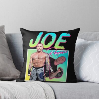 Joe Rogan 80s Aesthetic Retro Throw Pillow