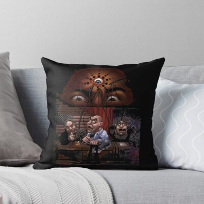 Joe Rogan Art Christmas Ugly Gift Throw Pillow