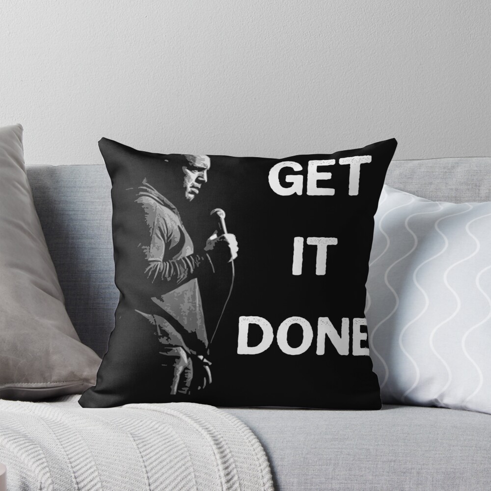 Joe Rogan Get It Down Throw Pillow